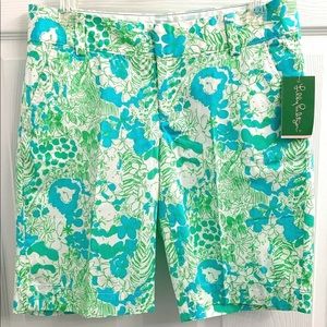 NWT Lily Pulitzer Chipper Short Limeade It’s A Zoo